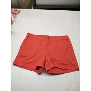 GAP hadley Shorts Women Size 18 Red Pockets  100%Cotton 3" Inseam